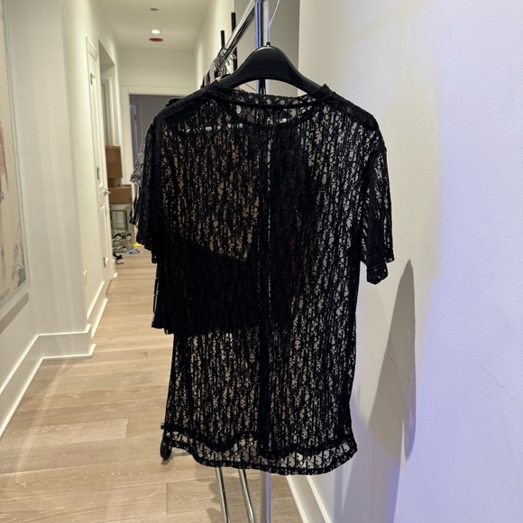 Dior Oblique Jacquard Sheer T-Shirt - Picture 11 of 11